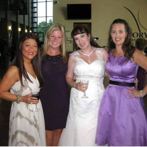 Impression Bridal Lilac Bridesmaid Dress with Tulle Underlay - Size 10